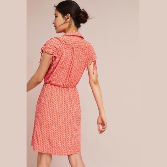 ANTHROPOLOGIE Carlotta Ruched Shirtdress - Picture 3 of 8